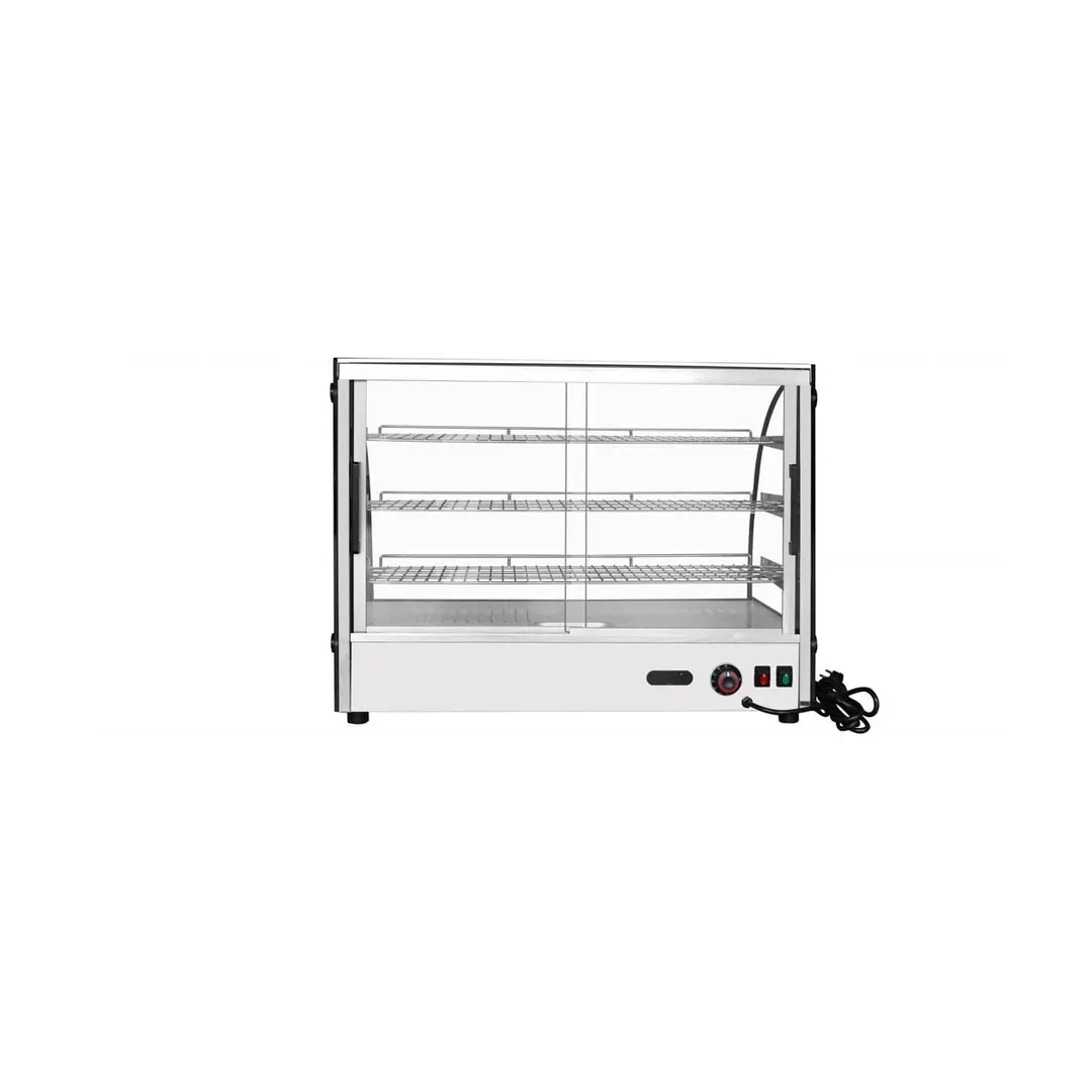 Atosa USA CHDC-56 35" Countertop Heated Display Case, (2) Door, (3) Shelves,  5.7 Cu. Ft. Capacity