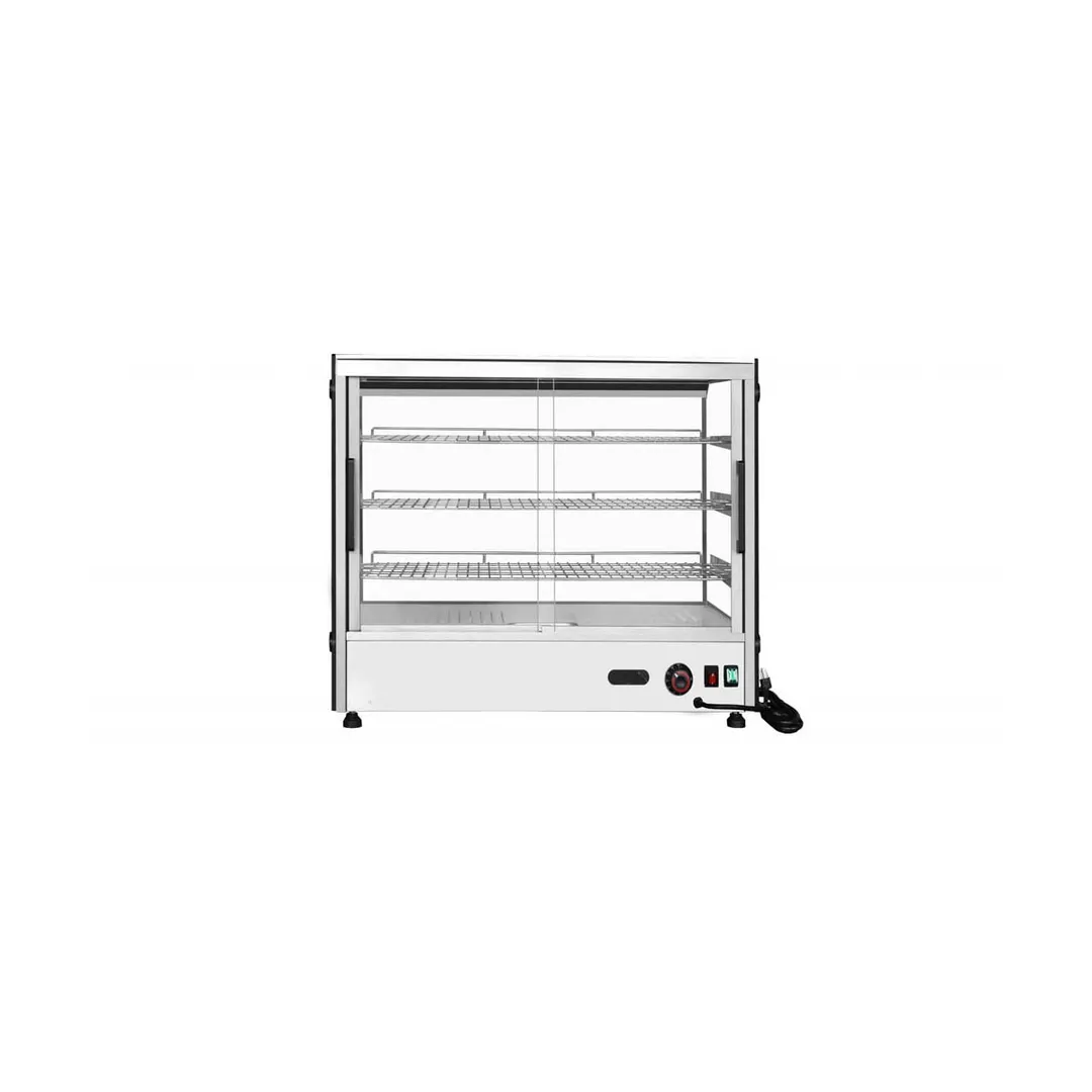 Atosa USA CHDS-71 35" Countertop Heated Display Case, (2) Door, (3) Shelves, 7.1 Cu. Ft. Capacity