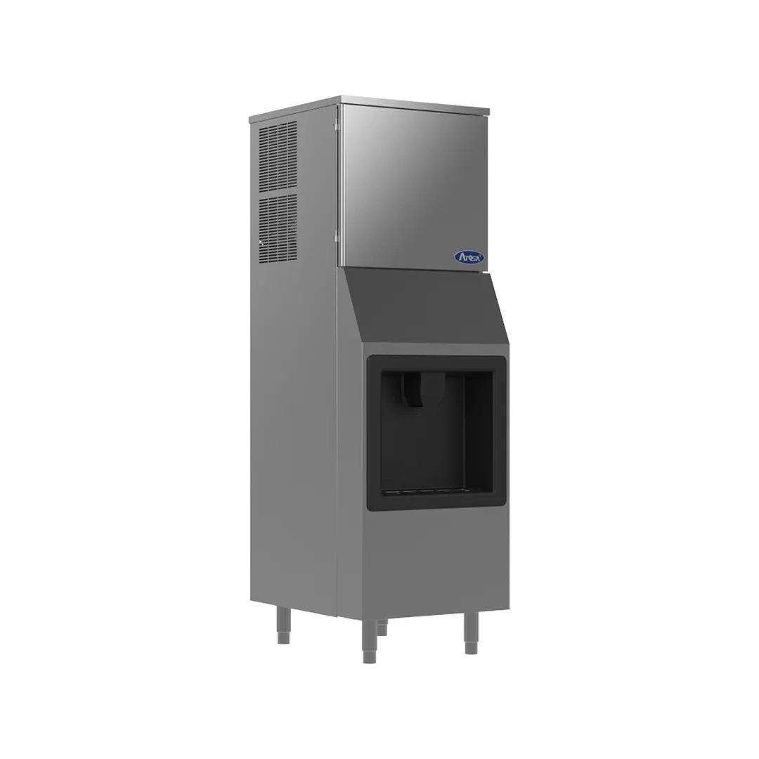 Atosa USA HD350-AP-161 Full Cube 350 lb Hotel Ice Machine & Dispenser, Air Cooled, 160 lb Bin