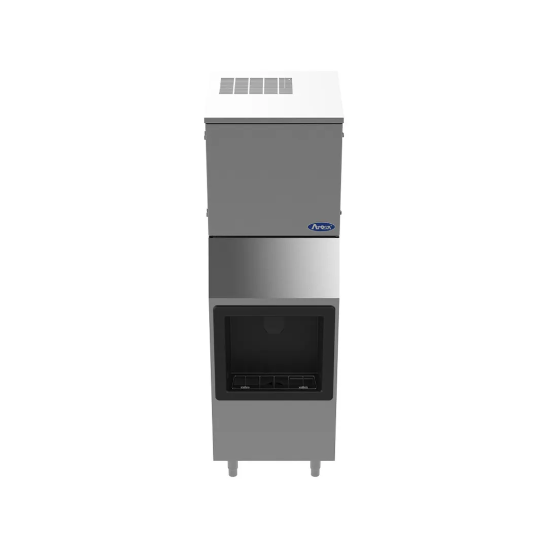 Atosa USA HD350-AP-161 Full Cube 350 lb Hotel Ice Machine & Dispenser, Air Cooled, 160 lb Bin