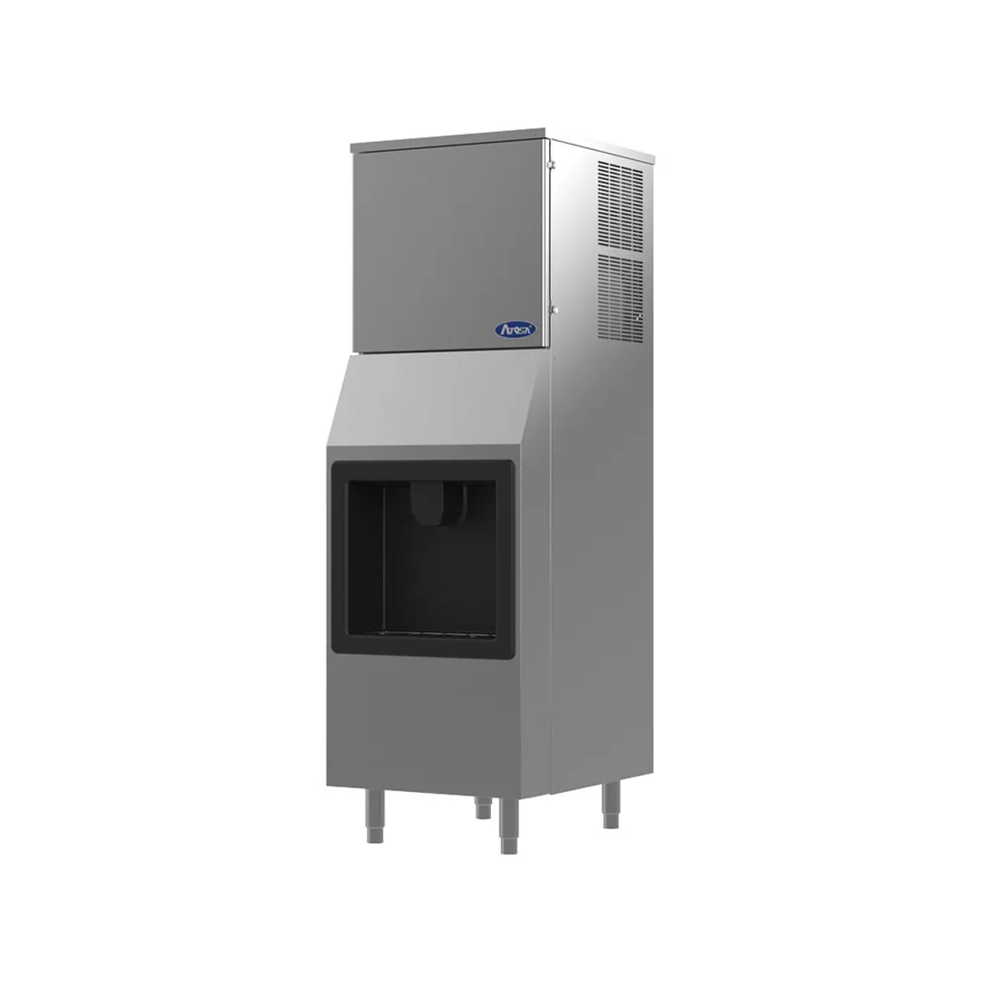 Atosa USA HD350-AP-161 Full Cube 350 lb Hotel Ice Machine & Dispenser, Air Cooled, 160 lb Bin