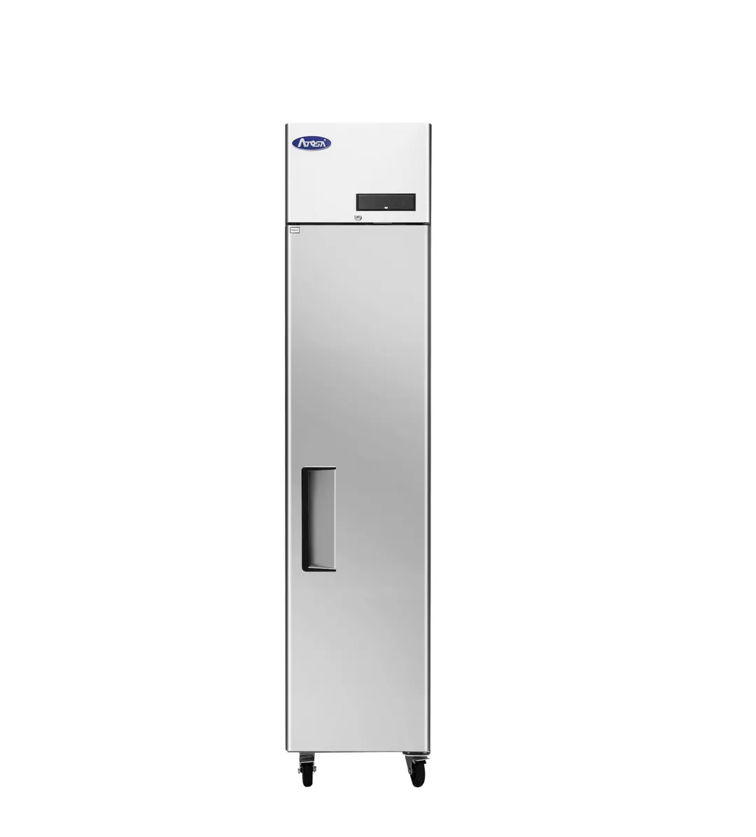 Atosa USA MBF15RSGRL 17-7/10" 1-Solid Door Reach-In Refrigerator, 13 cu. ft., Top Mounted