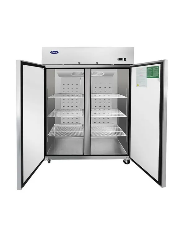 Atosa USA MBF8005GR 51" 2-Section Reach-In Refrigerator w/ 2 Solid Door, Top Mounted, Stainless Steel, 43 cu. ft.