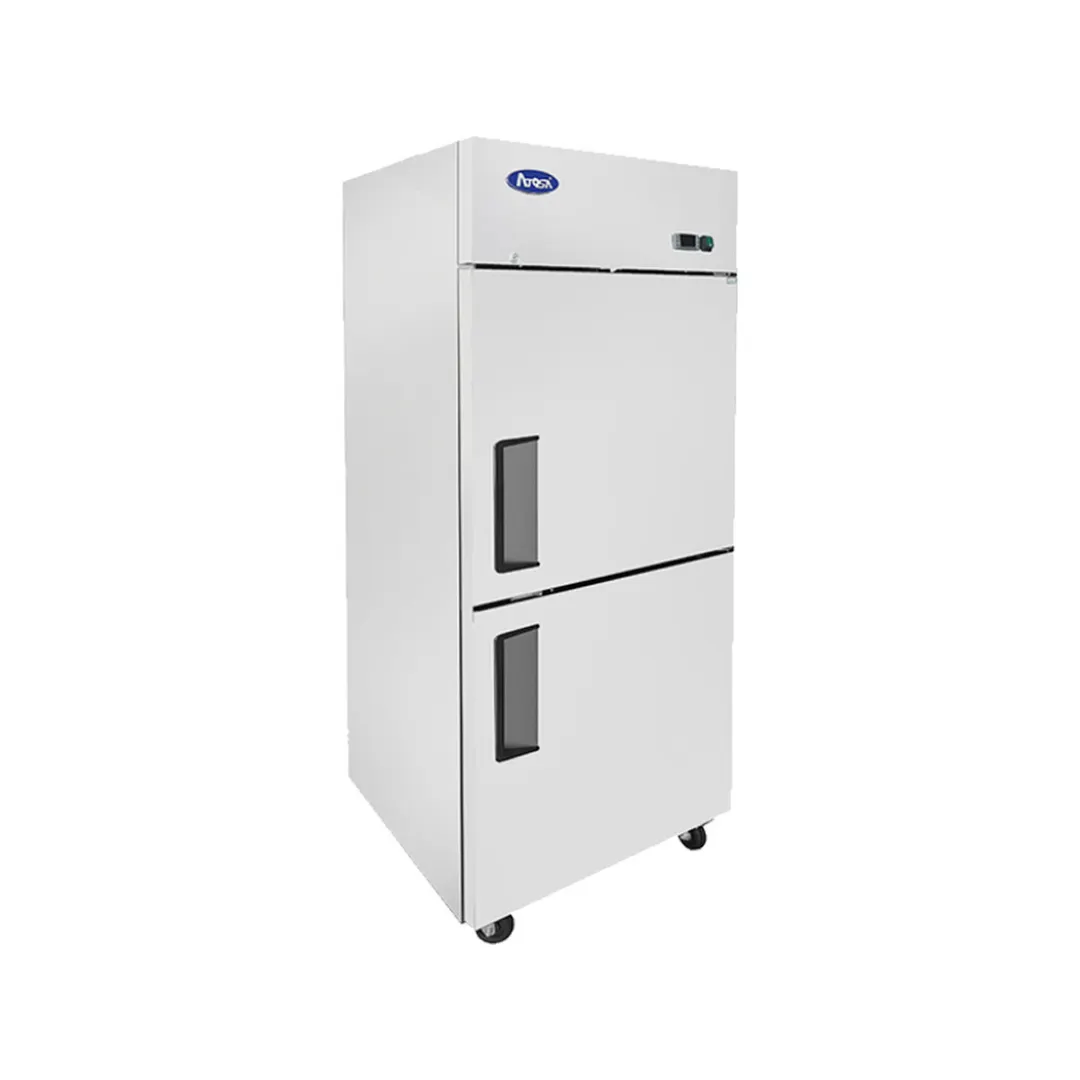 Atosa USA MBF8010GR 28" 1-Section Reach-In Refrigerator w/ Right Hinged 2 Half Solid Door, Top Mounted, 21 cu. ft.