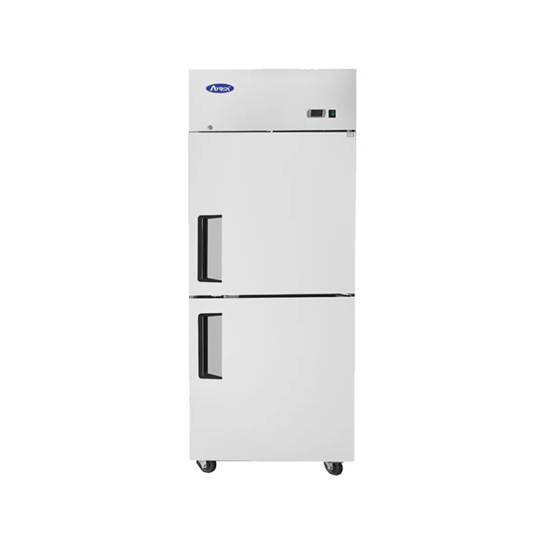 Atosa USA MBF8010GR 28" 1-Section Reach-In Refrigerator w/ Right Hinged 2 Half Solid Door, Top Mounted, 21 cu. ft.