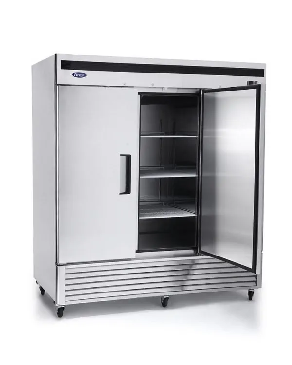 Atosa USA MBF8504GR 81" 3-Solid Door Reach-In Freezer, Bottom Mount, 68 cu. ft., Stainless Steel