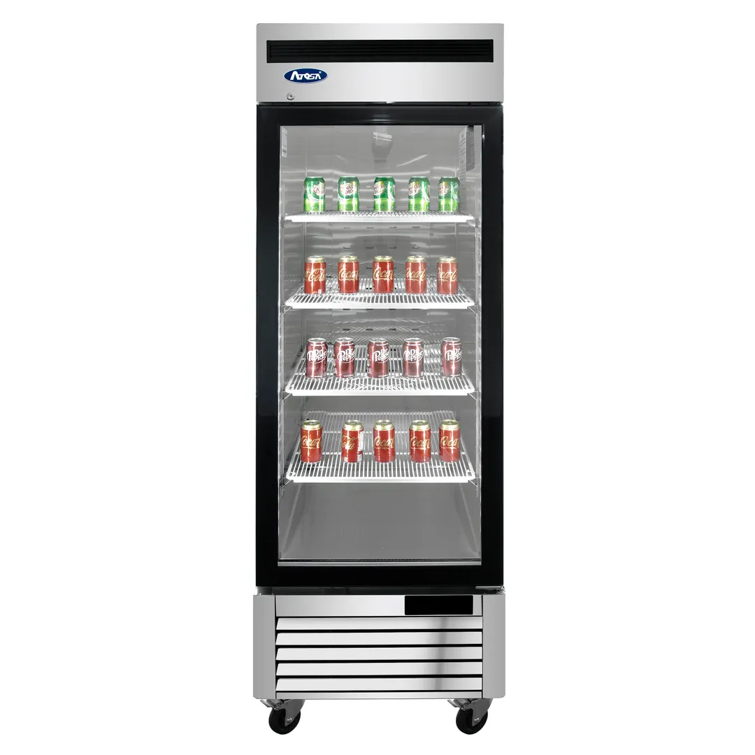 Atosa USA MCF8701GRL - 27" Glass Door Freezer Merchandiser, 19.1 cu ft, Stainless, 1/2 HP, -8° to 0°F