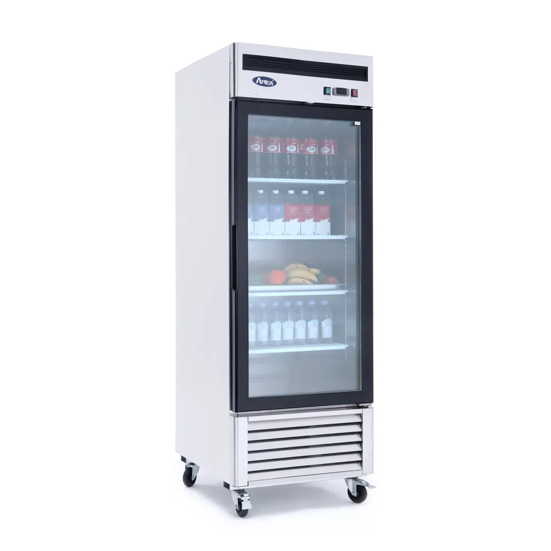 Atosa USA MCF8705GRL 27" One Section Merchandiser Refrigerator with Glass Door, 19.1 cu. ft.