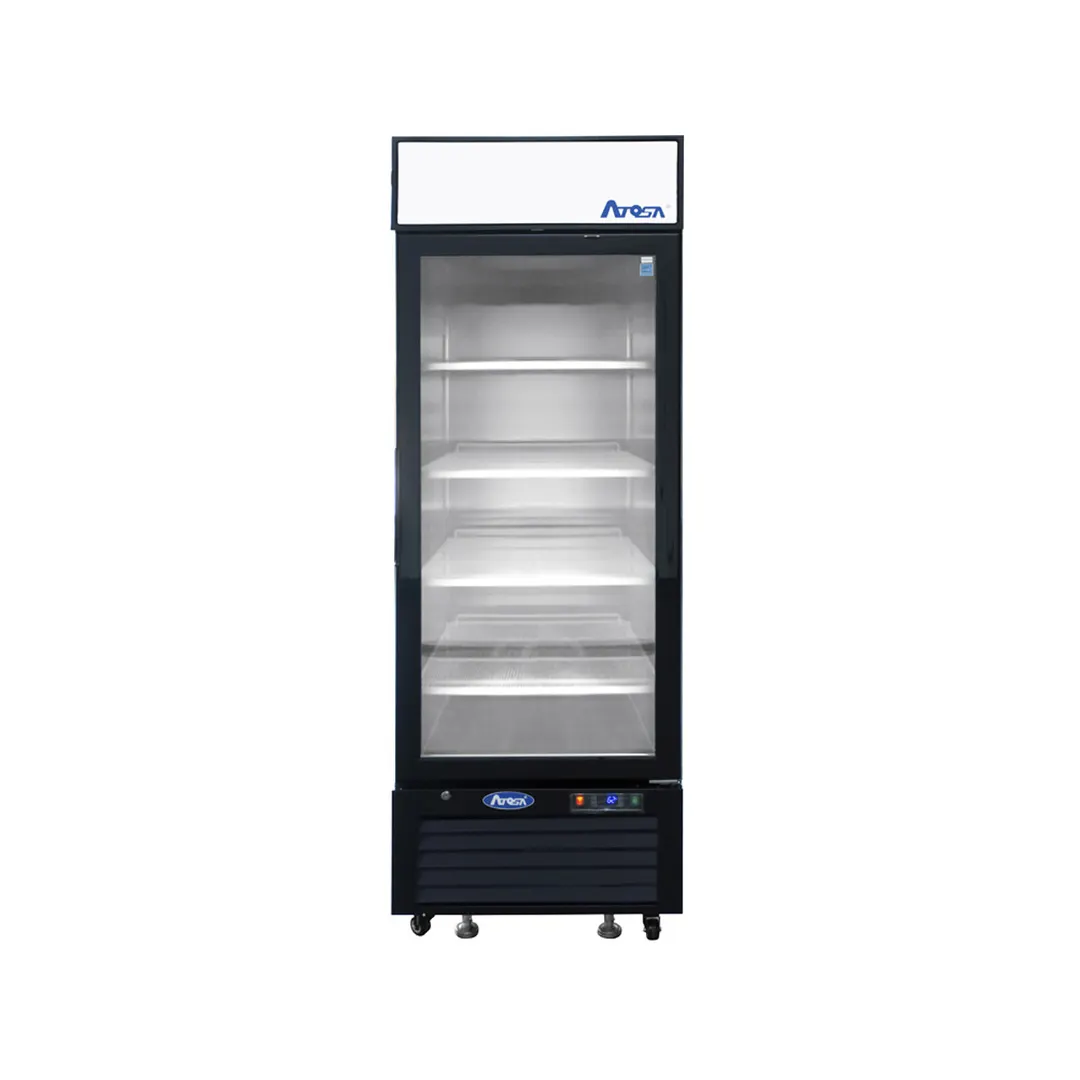 Atosa USA MCF8720GRL 27" 1 Left Hinged Glass Door Freezer in Black, 19.4 cu. ft.