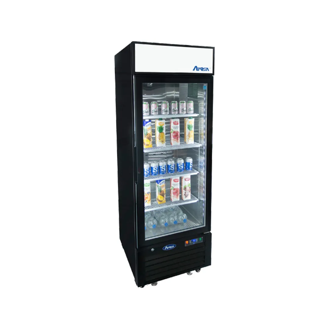 Atosa USA MCF8722GR 27" 1-Section Merchandiser Refrigerator with Glass Door, 19.4 cu. ft.