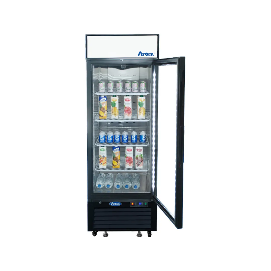 Atosa USA MCF8722GR 27" 1-Section Merchandiser Refrigerator with Glass Door, 19.4 cu. ft.
