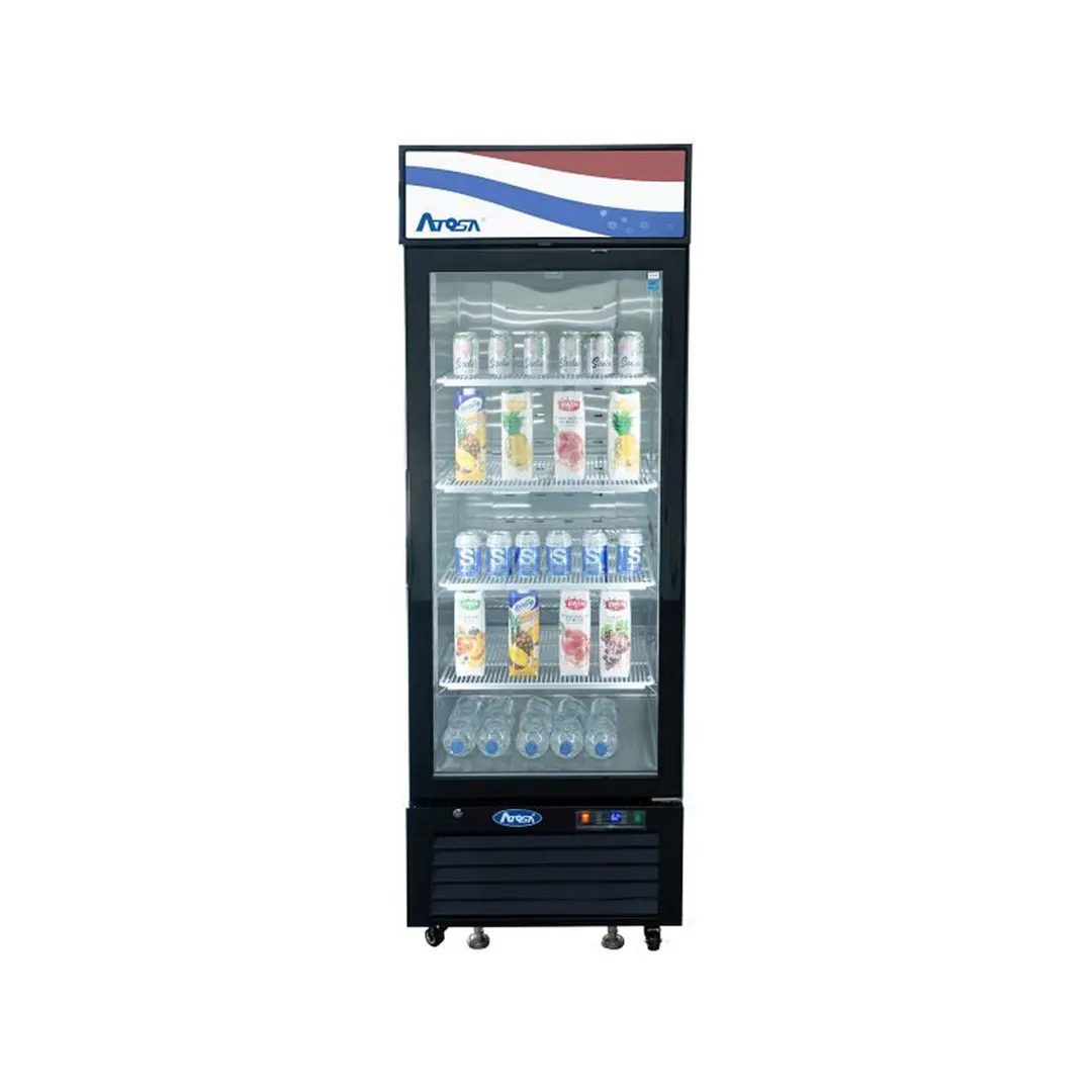 Atosa USA MCF8722GR 27" 1-Section Merchandiser Refrigerator with Glass Door, 19.4 cu. ft.