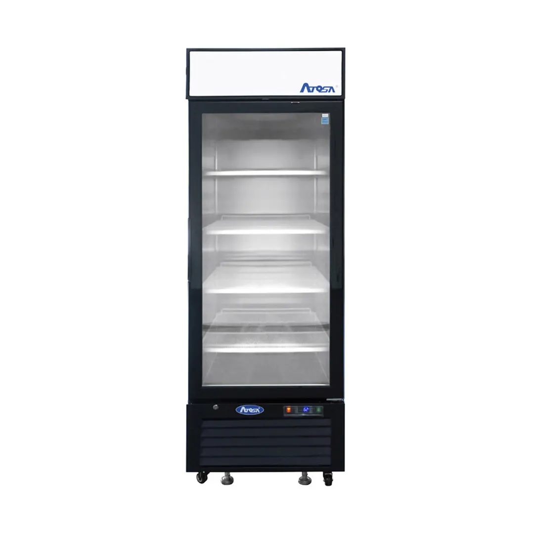 Atosa USA MCF8722GR 27" 1-Section Merchandiser Refrigerator with Glass Door, 19.4 cu. ft.