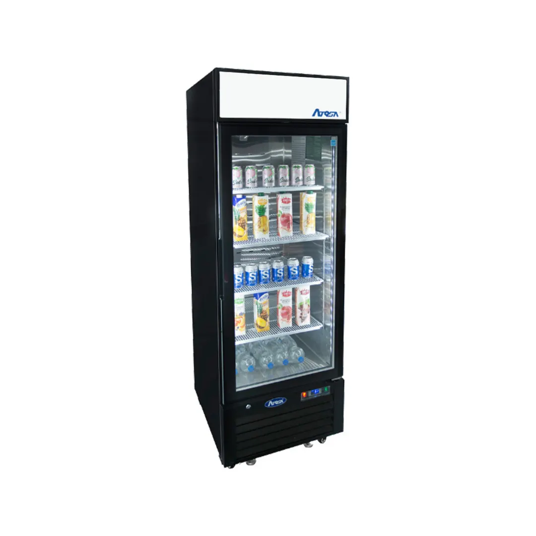Atosa USA MCF8725GR 24" 1-Section Merchandiser Refrigerator w/ Glass Door, 11.1 cu. ft.