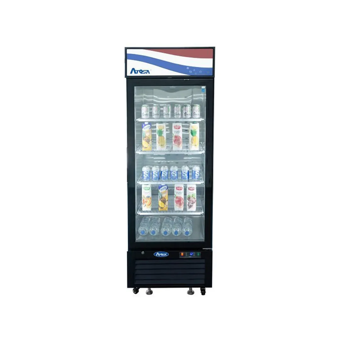Atosa USA MCF8725GR 24" 1-Section Merchandiser Refrigerator w/ Glass Door, 11.1 cu. ft.