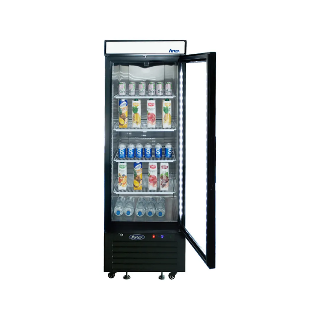 Atosa USA MCF8726GR 24" 1-Section Merchandiser Refrigerator with Glass Door, 8.3 cu. ft.