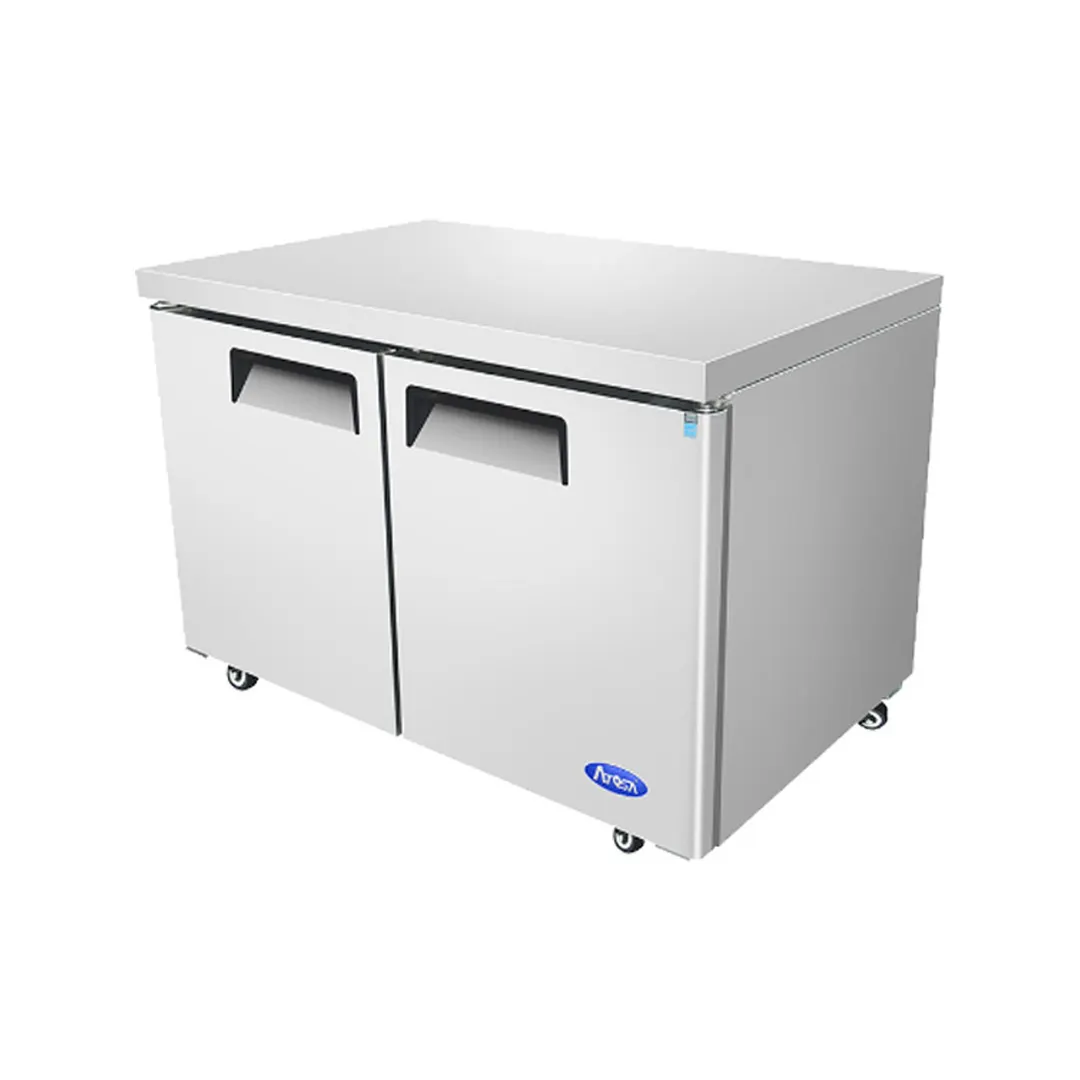 Atosa USA MGF8403GR 60" Two Section Undercounter Refrigerator w/ 2 Doors, 17.2 cu. ft.