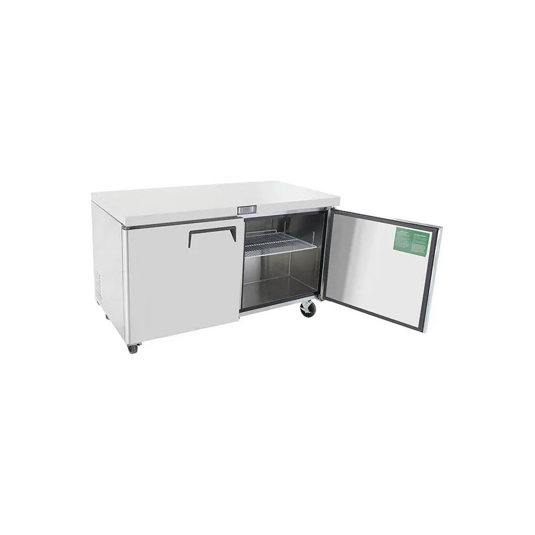 Atosa USA MGF8407GR 60" 2-Section Undercounter Freezer w/ 2 Doors, 17.2 cu. ft.