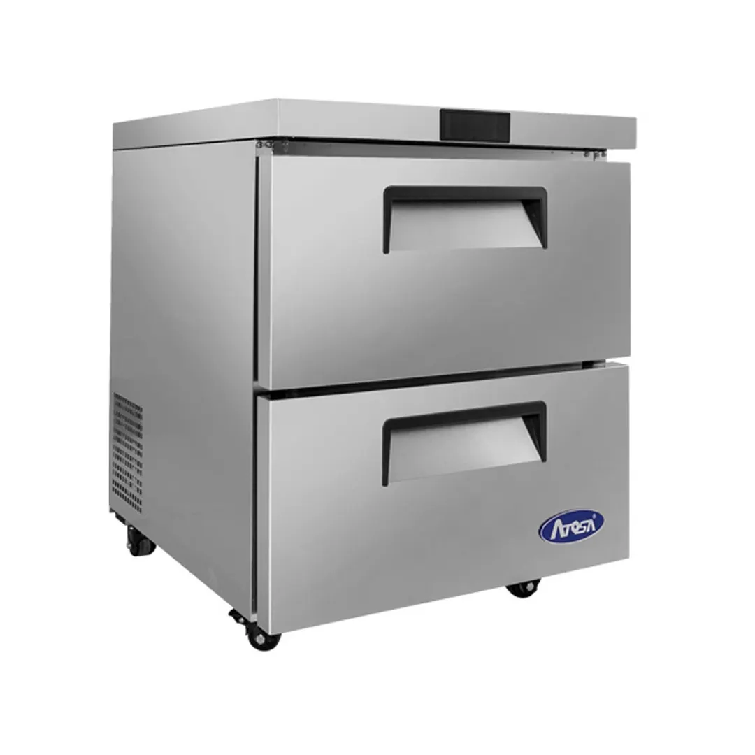 Atosa USA MGF8415GR 27" One Section Undercounter Refrigerator w/ 2 Drawers, 7.15 cu. ft.