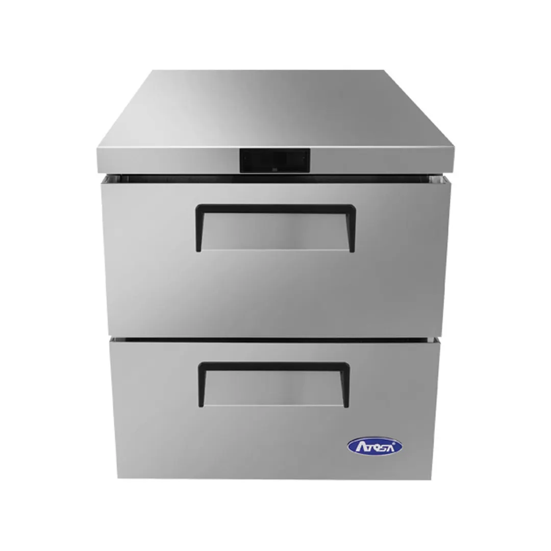 Atosa USA MGF8415GR 27" One Section Undercounter Refrigerator w/ 2 Drawers, 7.15 cu. ft.