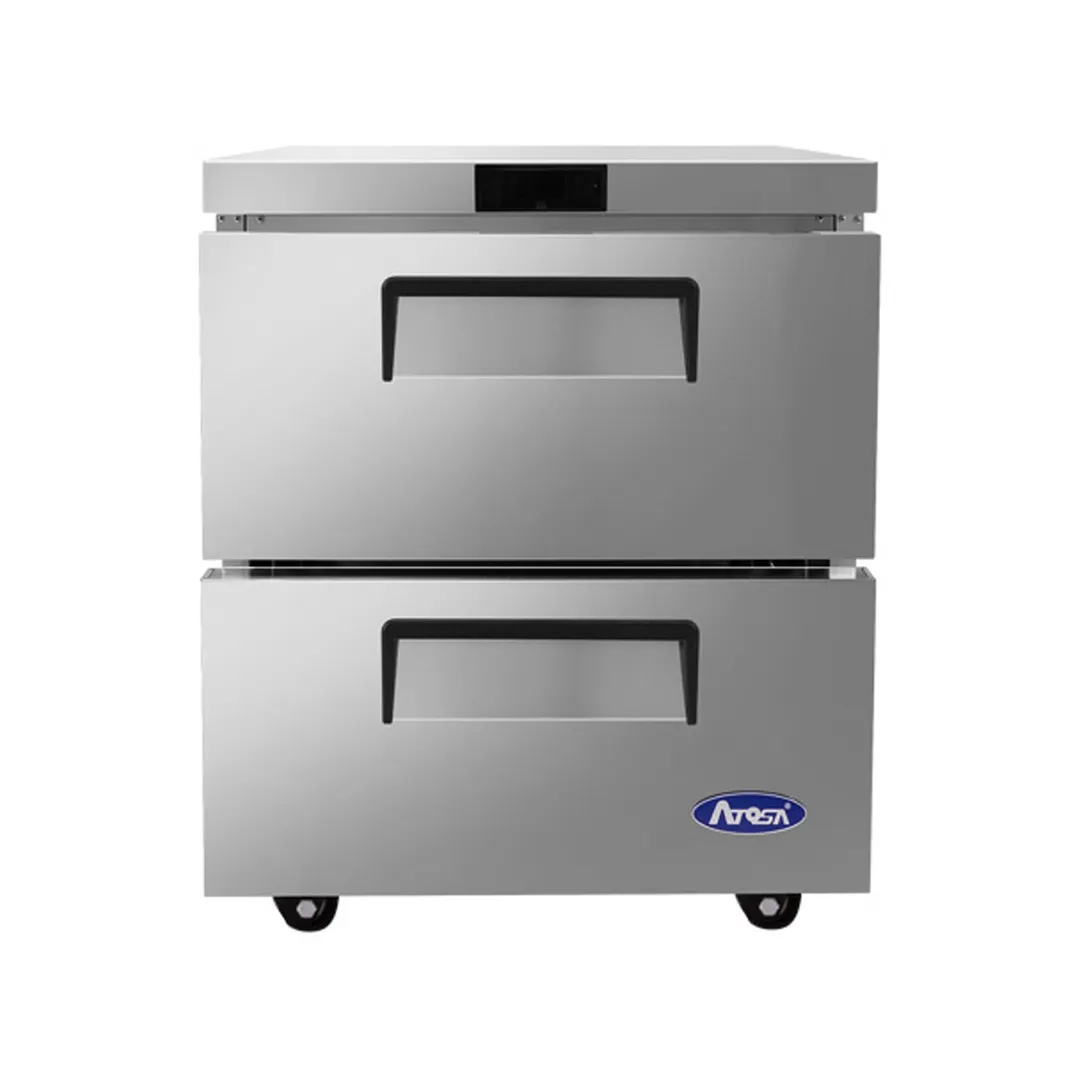 Atosa USA MGF8415GR 27" One Section Undercounter Refrigerator w/ 2 Drawers, 7.15 cu. ft.