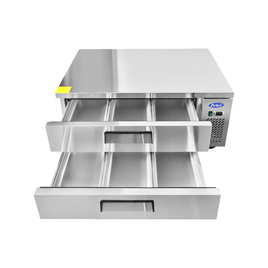 Atosa USA MGF8450GR 48" 2 Drawers Refrigerated Chef Base, Stainless Steel, 7.7 cu. ft.