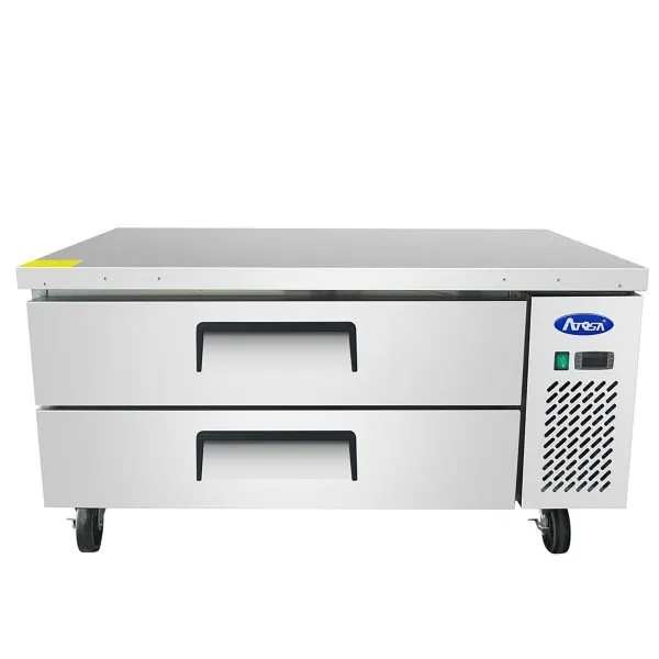 Atosa USA MGF8451GR 52" 2 Drawers Refrigerated Chef Base, Includes (6) 12 x 20 pans, 8.4 cu. ft.