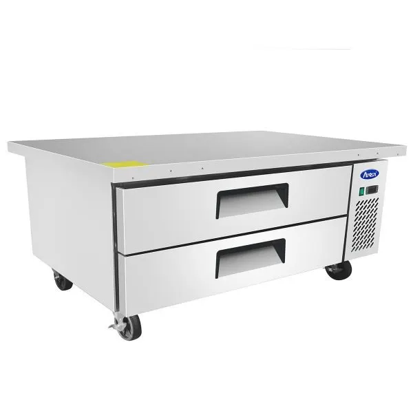 Atosa USA MGF8451GR 52" 2 Drawers Refrigerated Chef Base, Includes (6) 12 x 20 pans, 8.4 cu. ft.