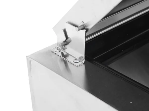 Atosa USA MPF8201GR 44" 1-Section Refrigerated Pizza Prep Table w/ 1 Door, 9 (1/3 size) Pan, 9.7 cu. ft.