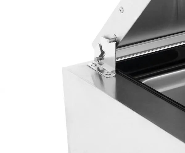 Atosa USA MPF8203GR 93" 3-Section Refrigerated Pizza Prep Table w/ 3 Doors, 28.4 cu. ft.
