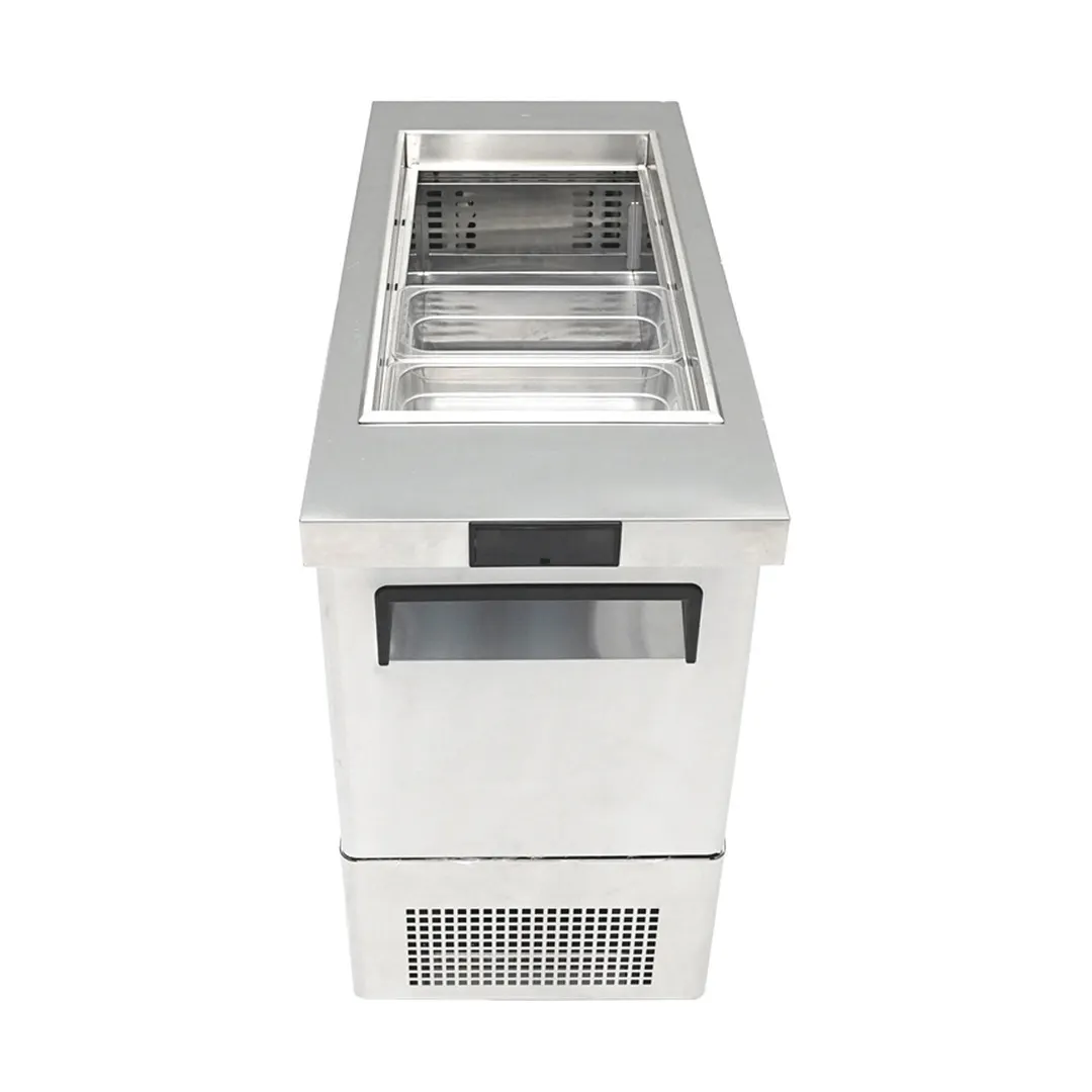 Atosa USA MSF17GR-NTCV 17" One Section Sandwich / Salad Prep Table w/ 1 Door, 8 pans 3.7 cu. ft.