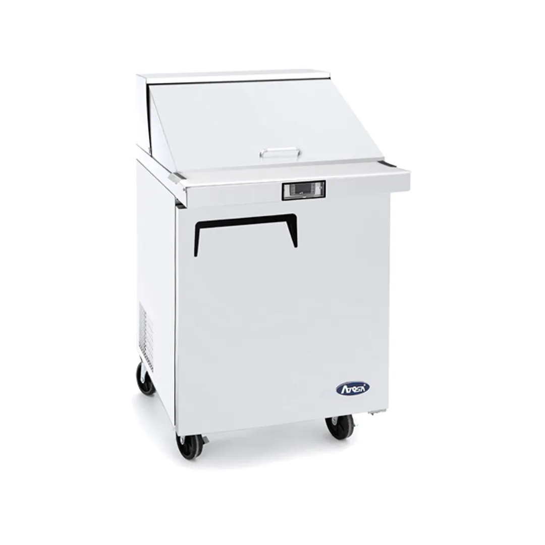 Atosa USA MSF8305GR 27" One Section Mega Top Sandwich/Salad Prep Table w/ 1 Door, 12 Pans