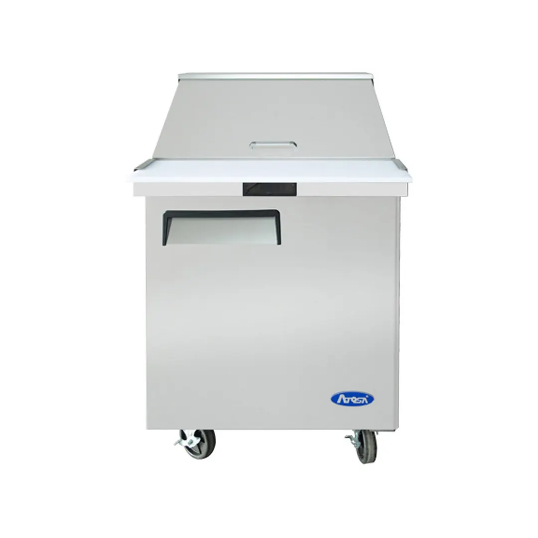 Atosa USA MSF8305GR 27" One Section Mega Top Sandwich/Salad Prep Table w/ 1 Door, 12 Pans