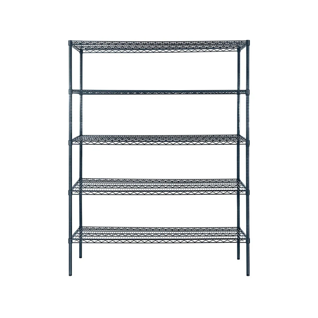 Atosa USA MWSSE186086 5-Shelf Slate Gray Epoxy Coated Shelving Kit w/ 86" Posts - 18" x 60"