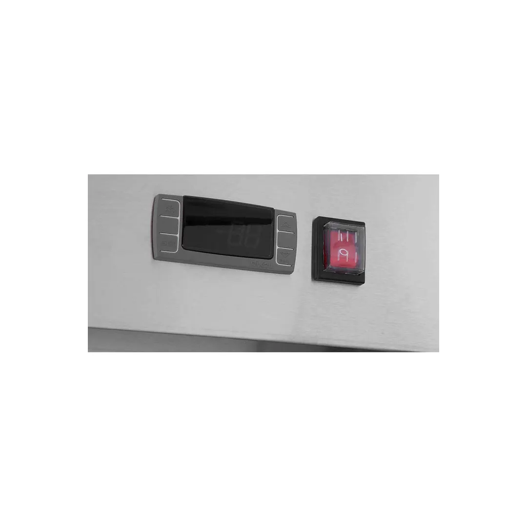 Atosa USA SBB48GRAUS2 48" Two Section Back Bar Cooler with Solid Door, 11.5 cu. ft.