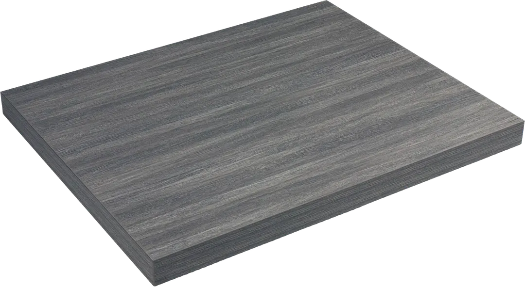 ATS ATE3072-GY Rectangle Laminate Table Top, 72" x 30", 2" Thick, Standard Light Gray, Self Edge