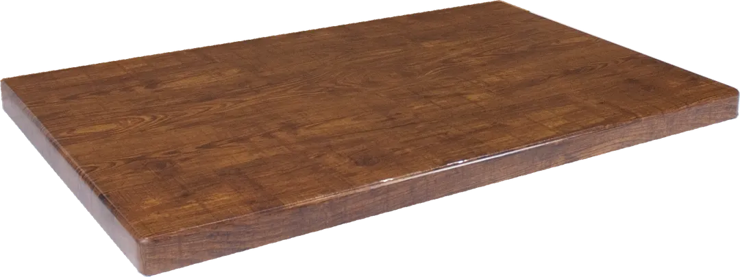 ATS ATR3045-VTW Rectangle Restaurant Table Top, 30" x 45", Resin, Vintage Walnut Finish, High Gloss