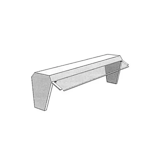Atlas Metal BCFT-6 Canopy with Flip-Top Sneeze Guard, Single Service