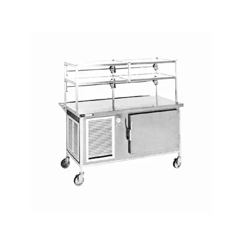 Atlas Metal CATR-5 77" Utility Solid Top Serving Counter with Refrigeration Base