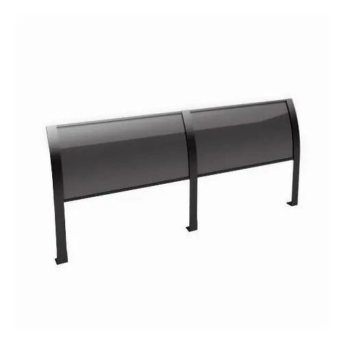 Atlas Metal CPS-4 Sneeze Guard, 63-1/4", Curved Plexiglas