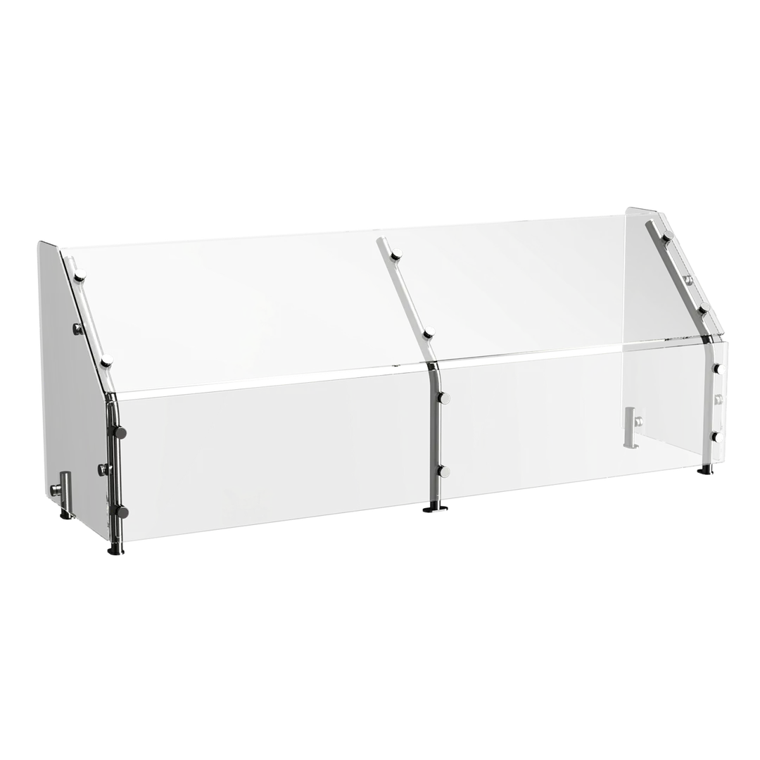 Atlas Metal CSG-2F Custom Sneeze Guard, 36-1/8"W, Single-Sided, Full-Service