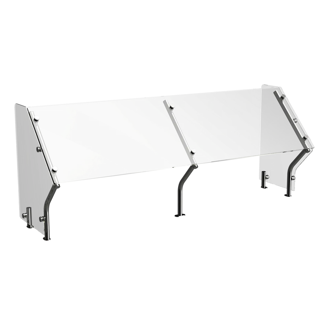 Atlas Metal CSG-3I Custom Sneeze Guard, 49-7/8"W, Single-Sided, Self-Service