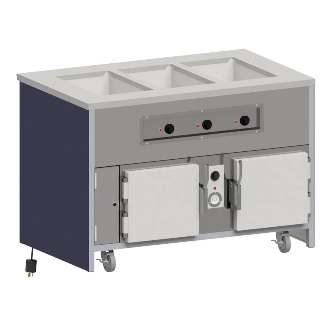 Atlas Metal INFHB-5 77" Mobile Hot Food Unit, (5) Wells