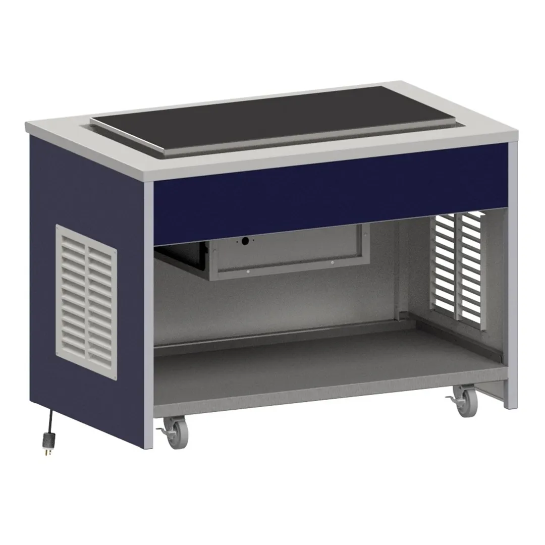Atlas Metal INFRF-5 77" Mobile Refrigeration Frost Top Unit, Open Cabinet Base