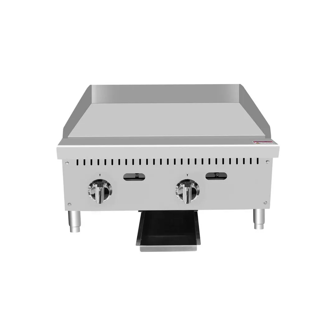 Atosa USA ATTG-24 24" CookRite Countertop Gas Griddle w/ Thermostatic Controls, 50.000 BTU