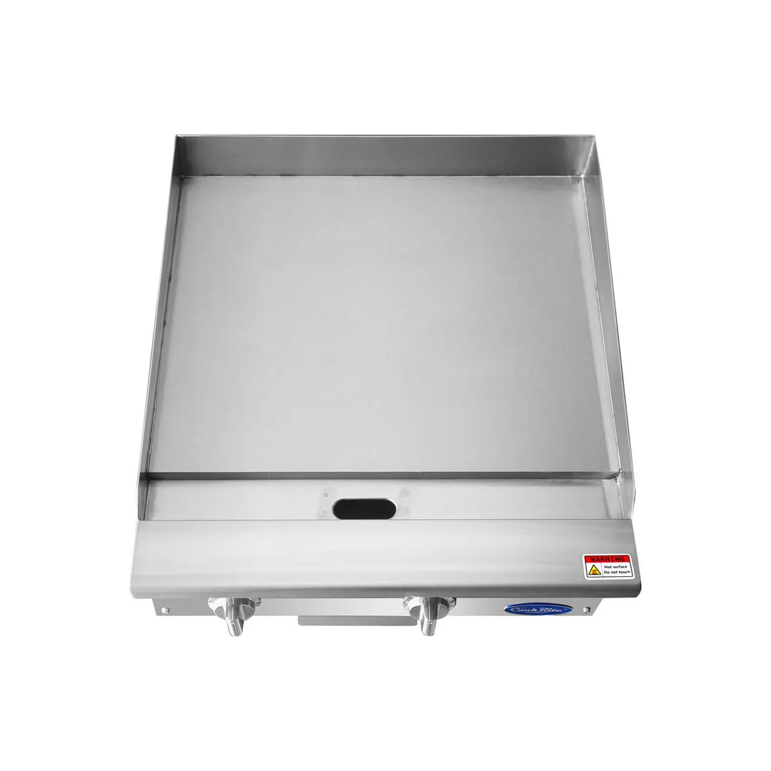 Atosa USA ATTG-24 24" CookRite Countertop Gas Griddle w/ Thermostatic Controls, 50.000 BTU