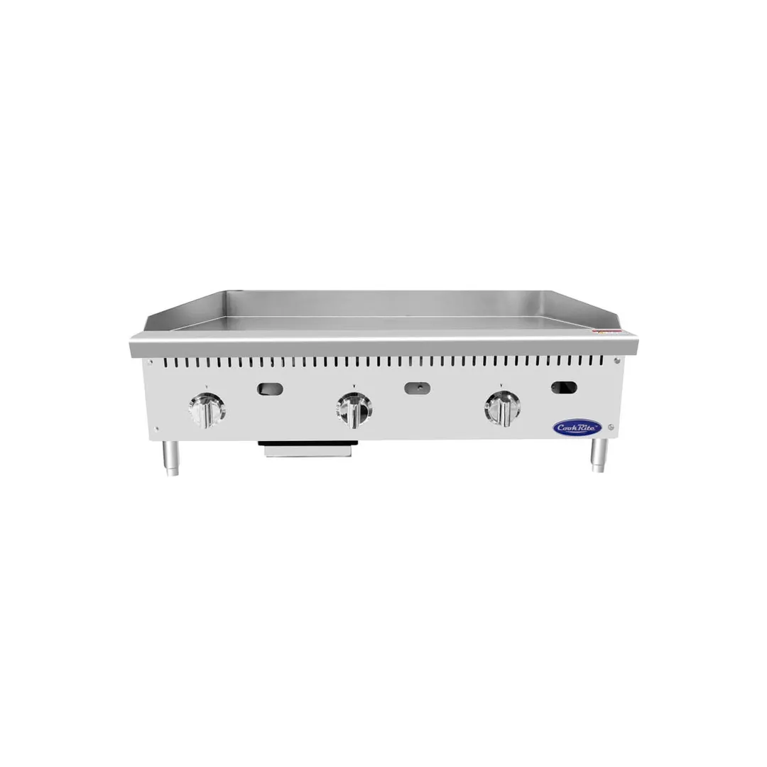 Atosa USA ATTG-36 36" CookRite Countertop Gas Griddle w/ Thermostatic Controls, 75.000 BTU