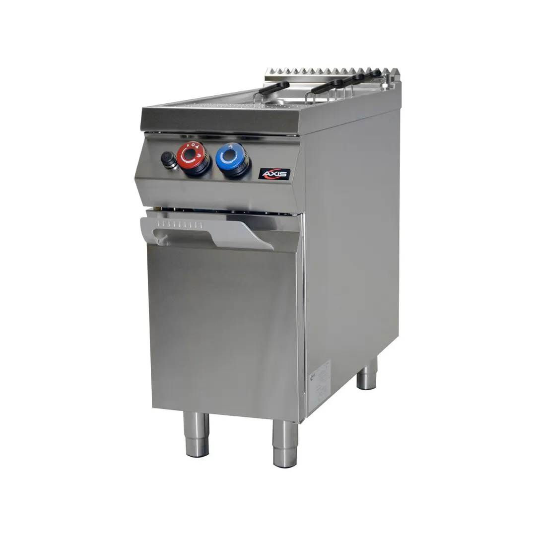 Axis AX-GPC-1 Single Tank Gas Pasta Cooker w/ 10.5 Gallon, Manual Water Fill, 50.000 BTU