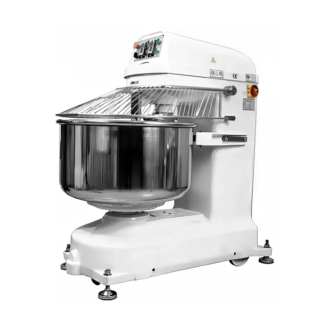 BakeMax BMSM030 Floor Model Spiral Mixer with 53 qt Fixed Bowl, 2-Speed, 66 lbs Dough Capacity