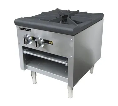 Adcraft BDCTSP-1/NG 18" Natural Gas Stock Pot Range w/ (1) Three Ring Burner, LP Conversion Kit Included, 80.000 BTU